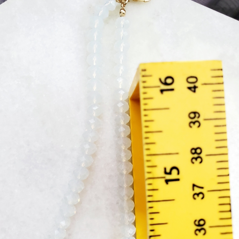 Moonstone double layer necklace - Picture 3 of 6